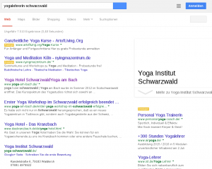 SERP of Google Card