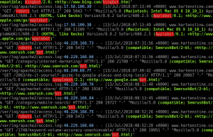 Bot Traffic in Apache logs